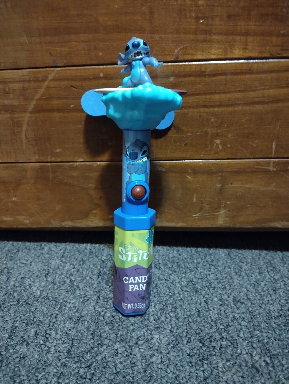 Disney Stitch Blue Portable Candy Fan Toy